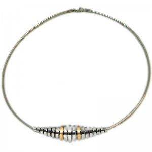 Edelstahlschmuck Collier CZC270520623c